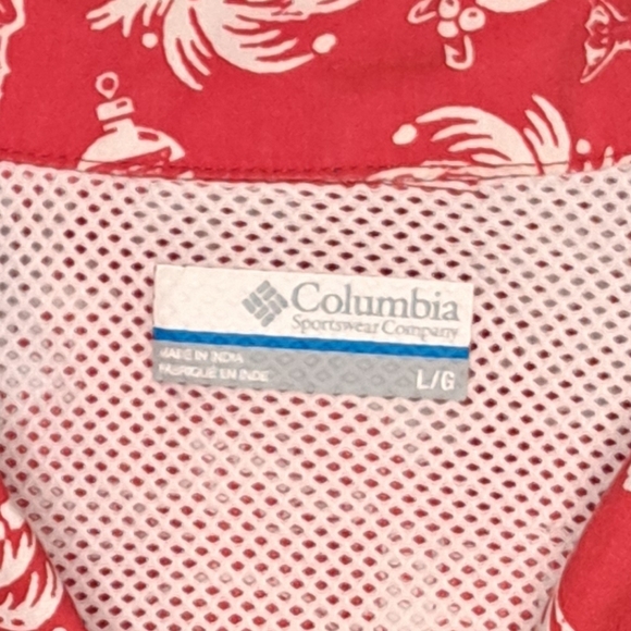 Columbia performance Fishing Gear Christmas Santa Palm Tree Marlin Sword Fish - Picture 3 of 6